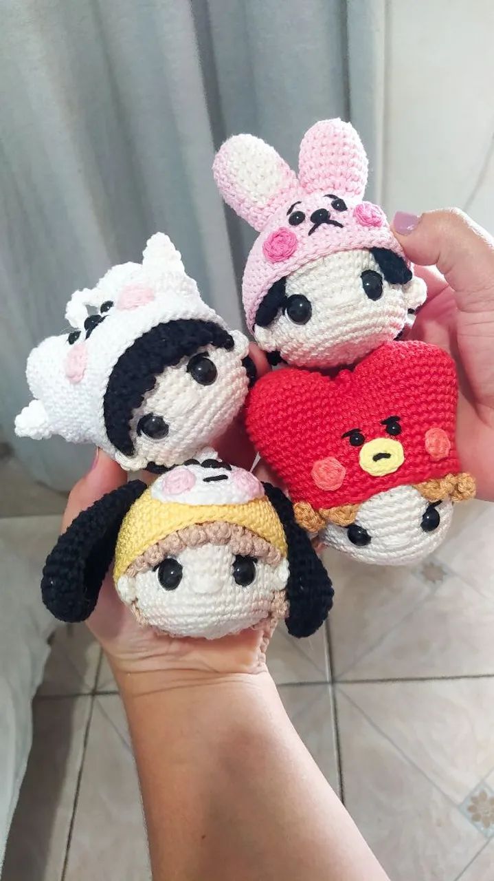 BTS Bt21 Amigurumi/ Crochê 