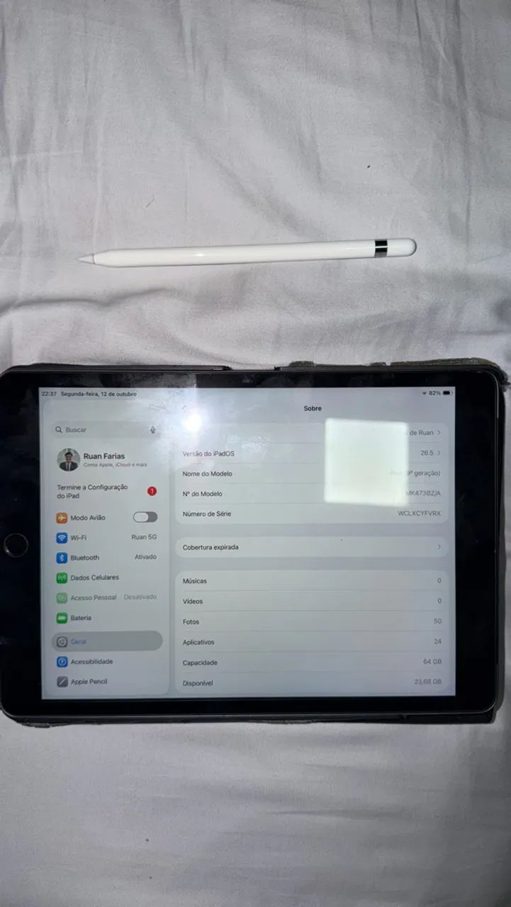 iPad (9ª Geração) Cellular + WI-FI + Apple Pencil - Foto 3