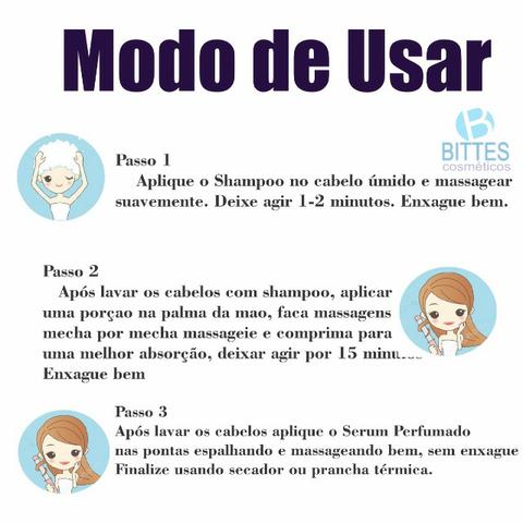 3 Kit Lipo Capilar Bittes Hair Menthol Ice Desemborrachante Cabelos Macios Brilhosos - Foto 2