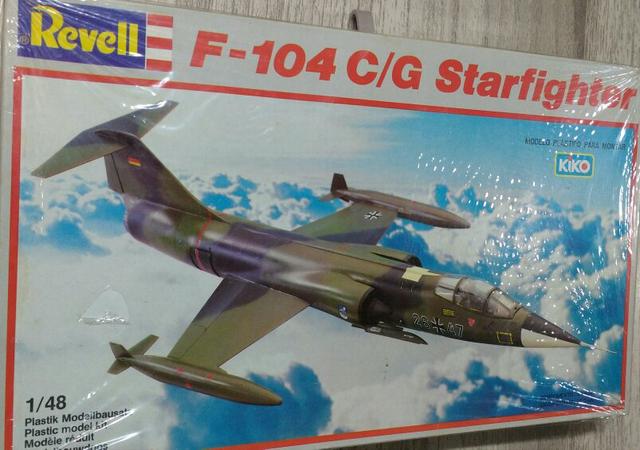 Avião de plástico para montar do Lockheed F-104C/G Starfighter, escala 1/48, da Revell