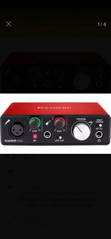 Interface Áudio Scarlett Solo USB (2a Geração) FOCUSRITE - Foto 2