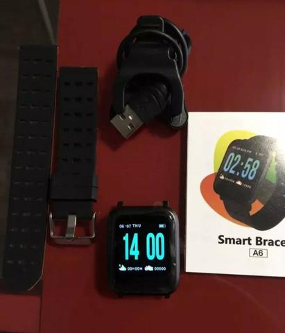 Relogio Esportivo A6 Fitness a prova d'água 2 pulseiras - Foto 2
