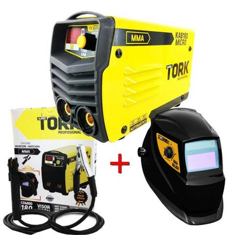 Máquina Solda Inversora 180a Aut Kab180 IE6180 com Máscara Automática Tork (Novo/Loja)