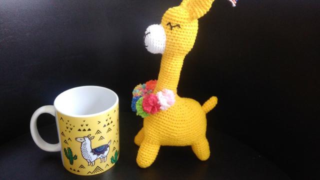 Caneca Lhama + Amigurumi - Foto 2