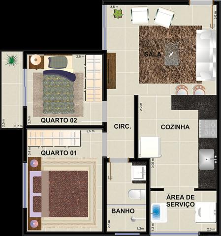 Apartamento à venda com 2 dormitórios em Jardim candelaria, Divinopolis cod:11443 - Foto 15