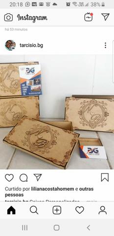 Caixa Convite para padrinho