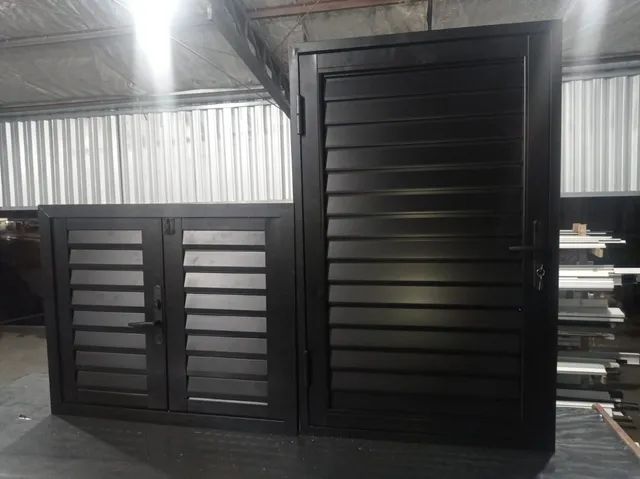 Portinhola de alumínio, linha suprema, completa, sob medida 