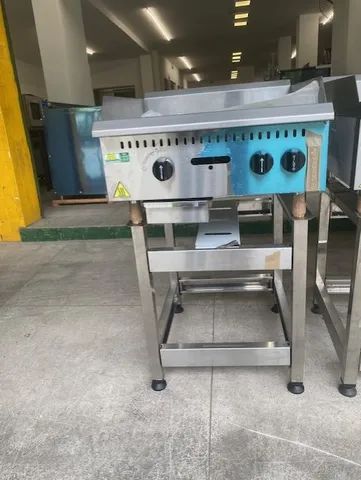 Chapa linha prime toda em inox - marca venâncio - hamburgueria / lanchonete - Foto 2