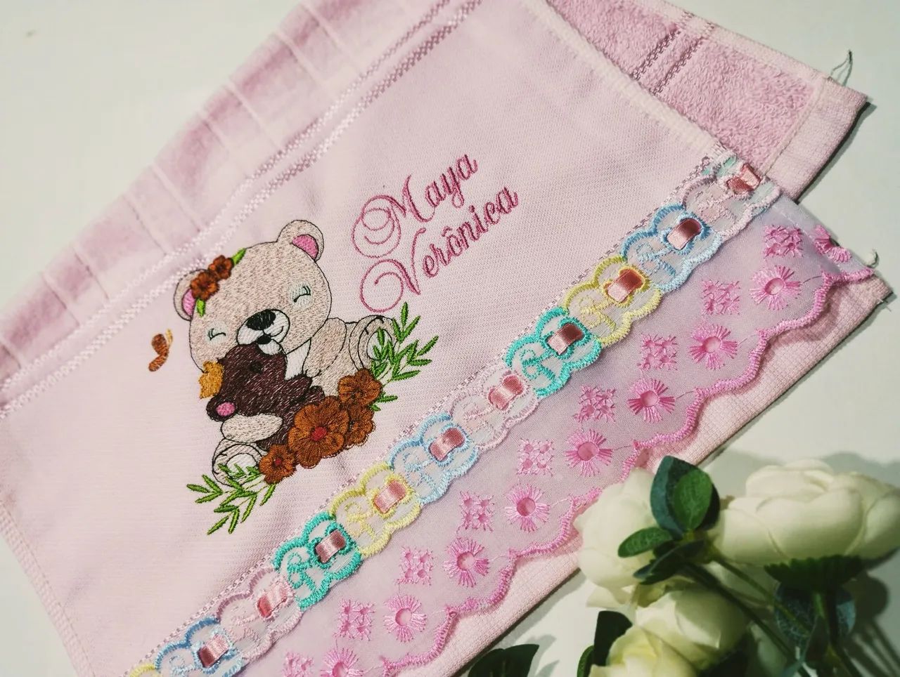 Toalhas boca bordadas e personalizadas. - Foto 4