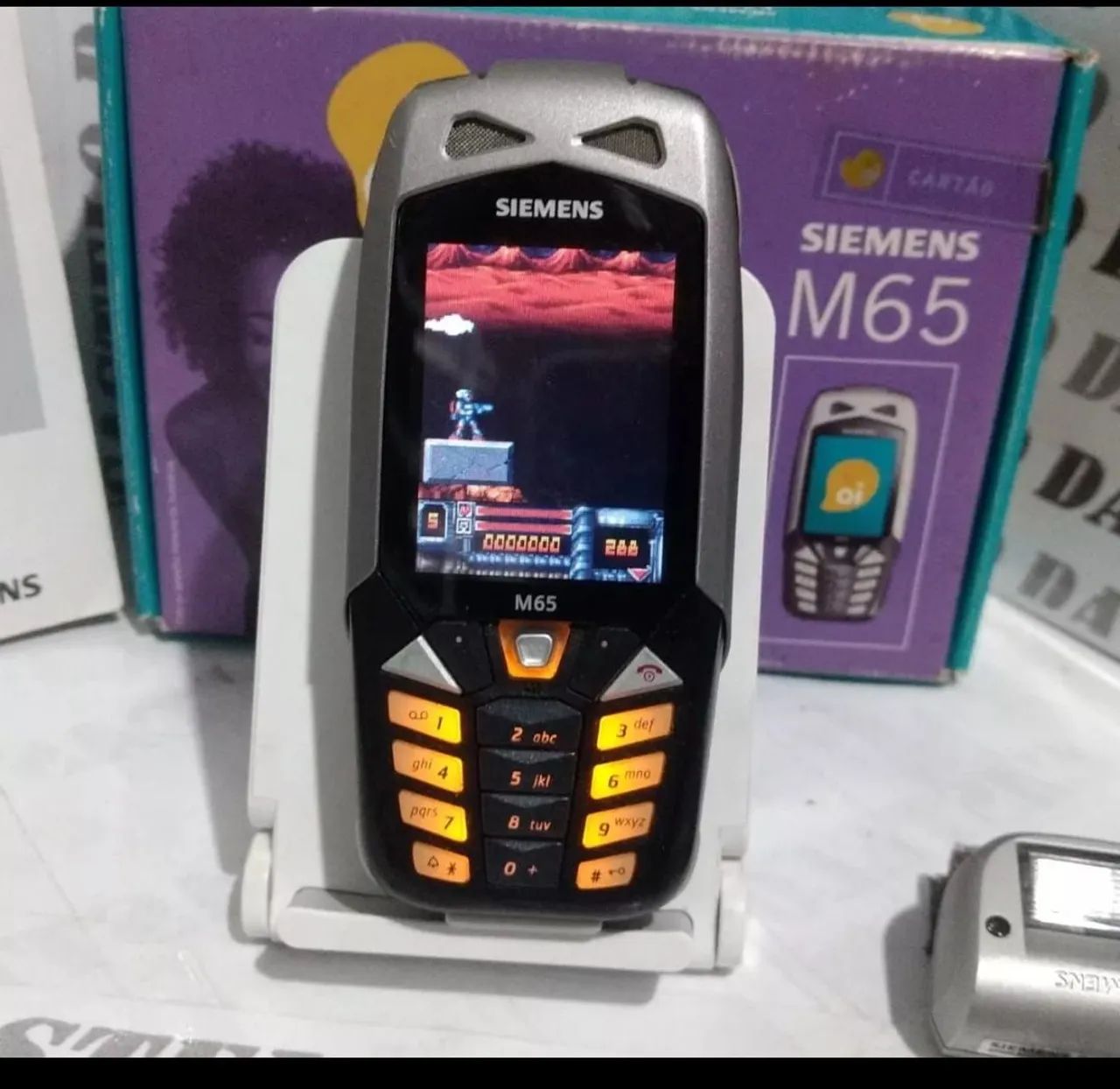Siemens M65 celular antigo RELIQUIA primeiro ant-shok prova d'água  - Foto 5