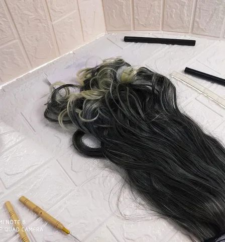 Cabelo De Fibra Japonasa 1 Tela Tic Tac - Cor (1bt613a) - Foto 2