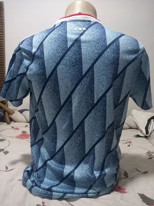 Camiseta Adidas Ajax Azul - Tamanho G - Foto 2