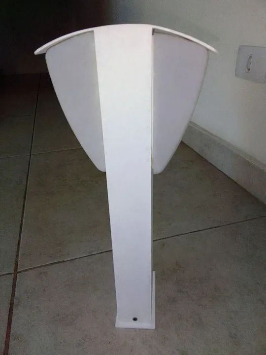 Luminária poste, 40 cm, alumínio, design,, nova, sem uso - Foto 4