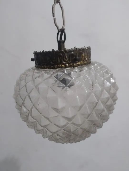 Lindo lustre vidro Abacaxi / Granada / Pinha  - usado  - Foto 3