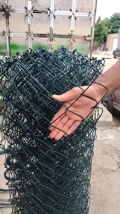 Tela Alambrado Revestido / Tela Alambrado Galvanizado / Tela encapada Verde azul  - Foto 2