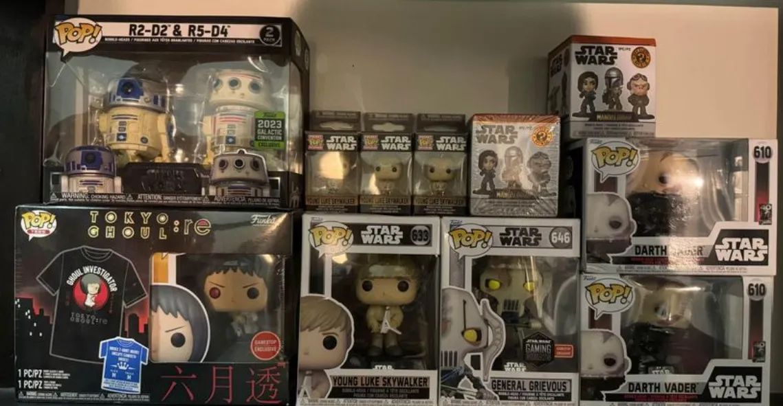 Funko Pops Star Wars e Tokyo Ghoul