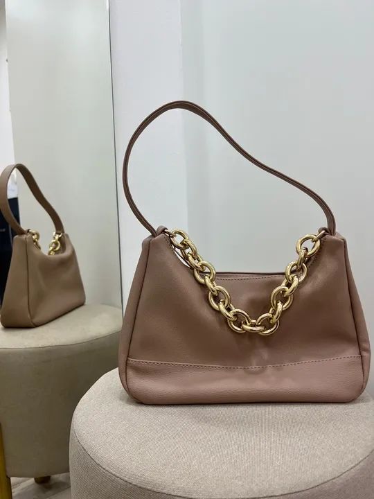 bolsa de ombro corrente areia - Foto 3