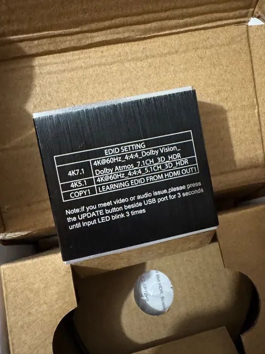 Splitter downscaller HDMI 2.0 4K 1x2 Ezcoo Dolby Vision