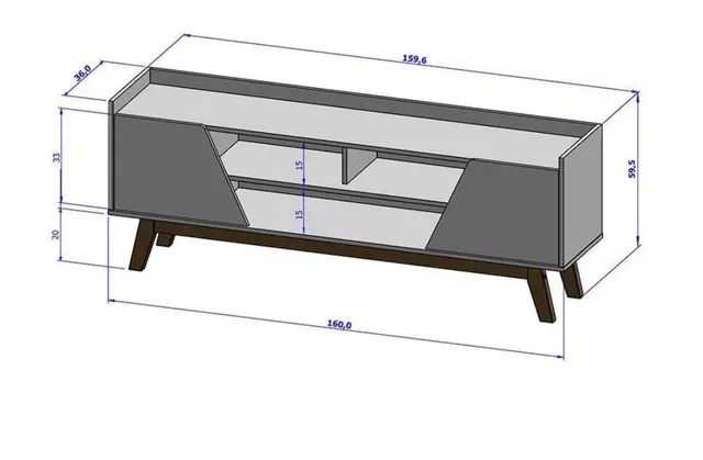 Rack estilo Retrô para sala até 65 polegadas  - Foto 4