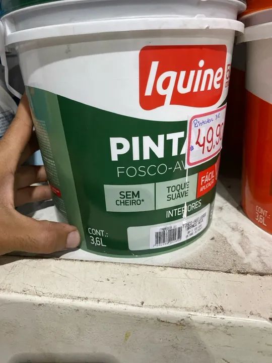 Tinta Iquine Pintalar 3,6L Branco Neve  - Foto 3