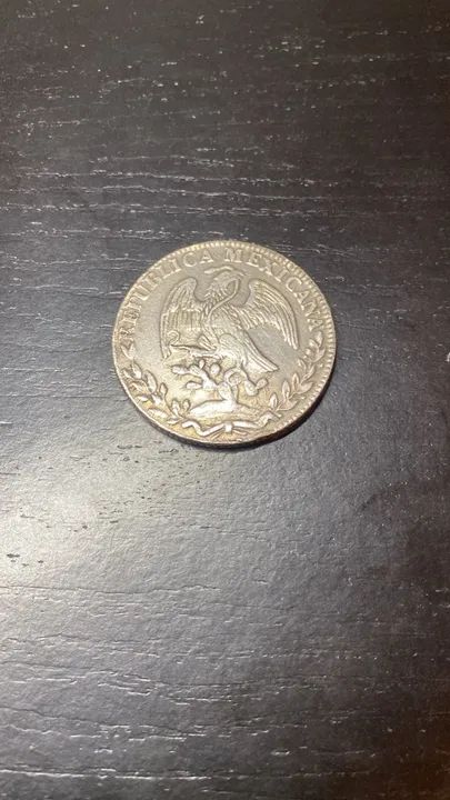 Ancient Mexican silver coin