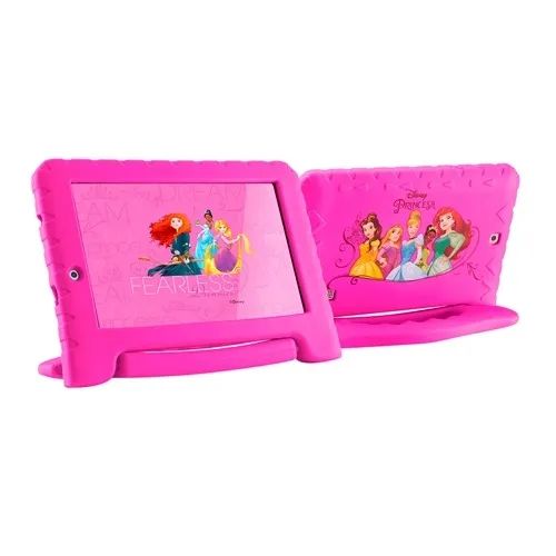 Lacrado Tablet Infantil Princesas 64Gb+4Gb Android 8.1 Oreo Multilaser - Rosa - Foto 5