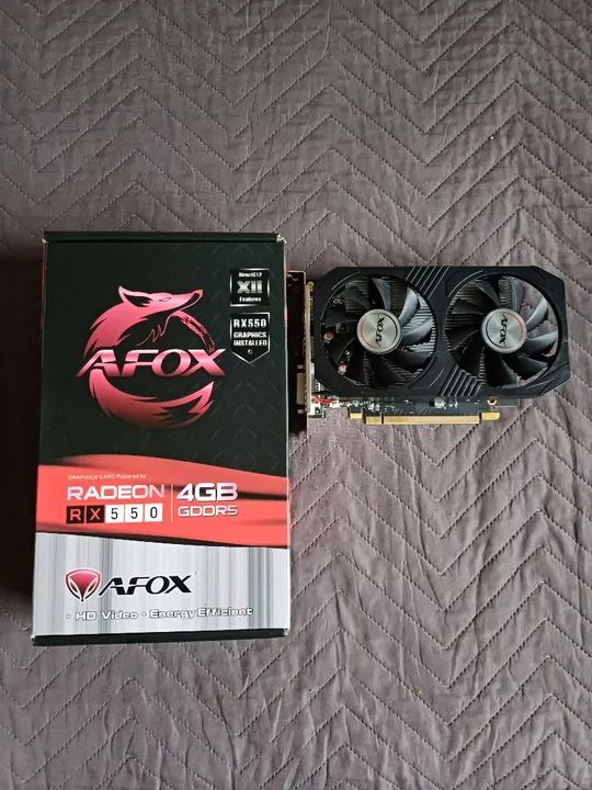 Placa de Vídeo Radeon RX 550 4GB