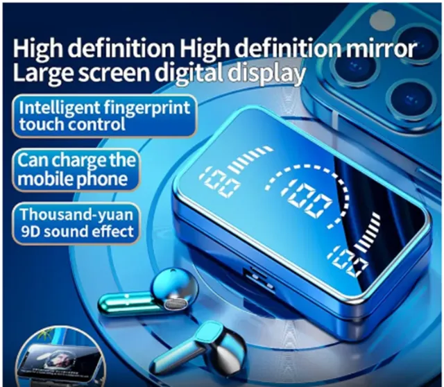 Produto Novo Fone de Ouvido V9 Sem Fio Bluetooth 5.3 Display Digital Original Frete Grátis
