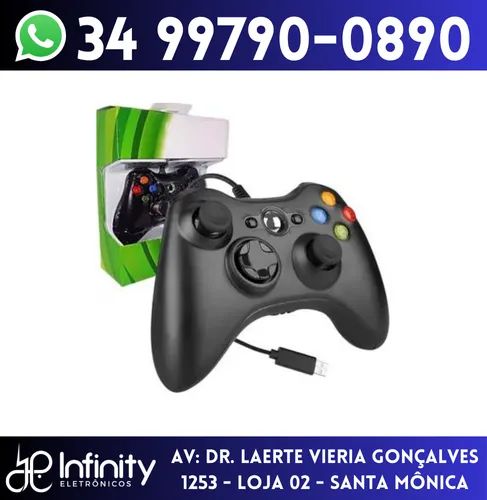 Controle Xbox 360 Computador Notebook USB com Fio
