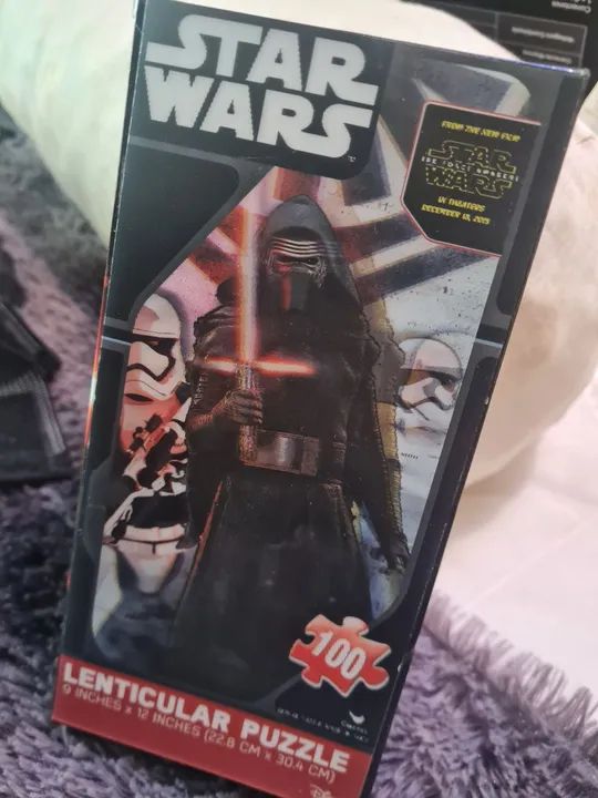 Quebra cabeça star Wars caixa holografica lacrado , 100 peças para colecionador - Foto 2