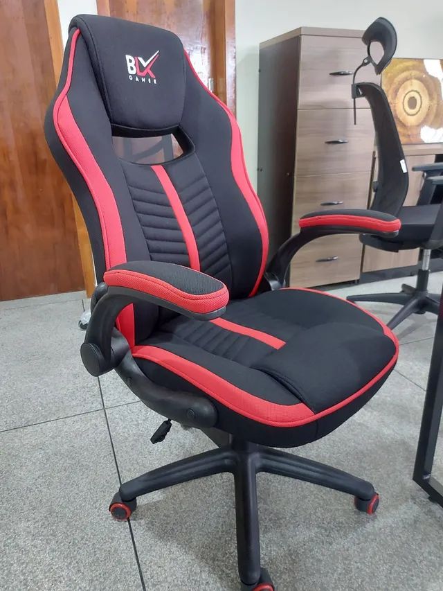Cadeira Presidente  - Cadeira Gamer BLX 6001G - Preta/vermelha - Foto 5