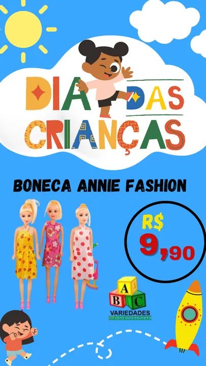 BONECA ANNIE FASHION 