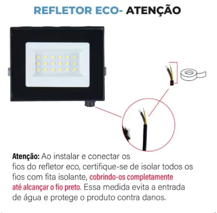 Refletor LED Eco - Iluminação Eficiente e Segura