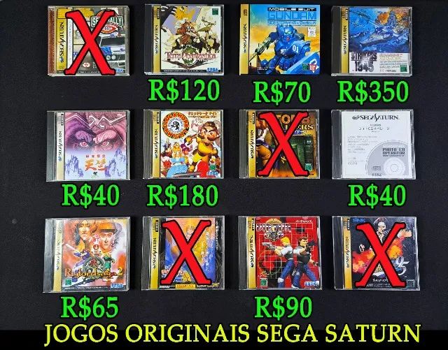 Jogos Originais Sega Saturn. Virtua Cop, Fighter Megamix, Clockwork Knight 2, Casper, - Foto 2