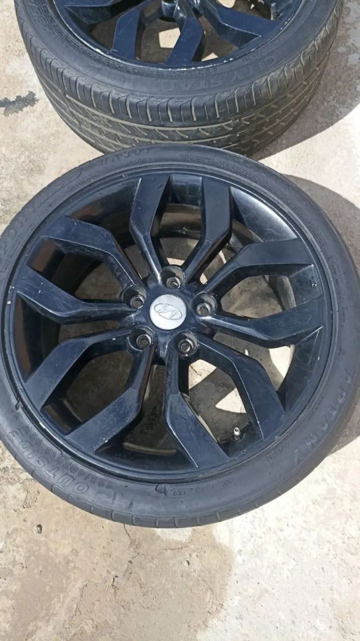 Rodas Aro 18 furacão 5/114 pneus 225/40/18 - Foto 2