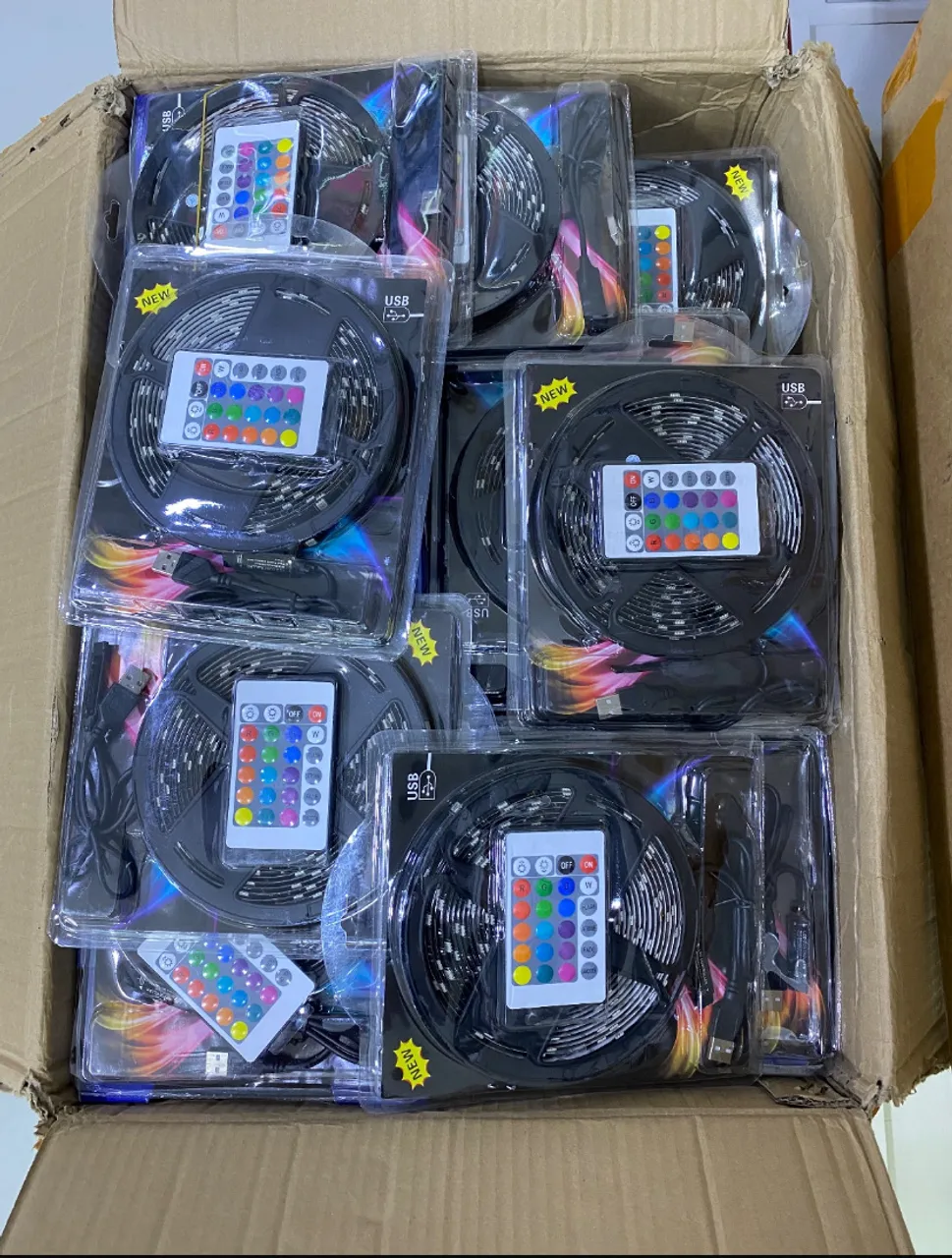 Fita de LED USB Colorida com Controle Remoto