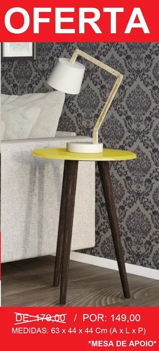 Mesade centro - Lateral e apoio - Preço incrivel - Entrega Gratis - Foto 2