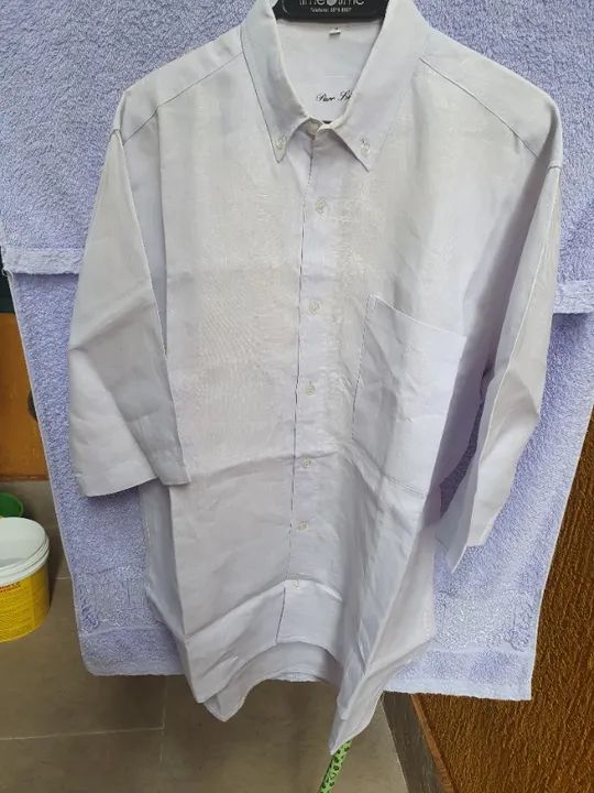 Camisa Manga Curta Linho - Foto 3