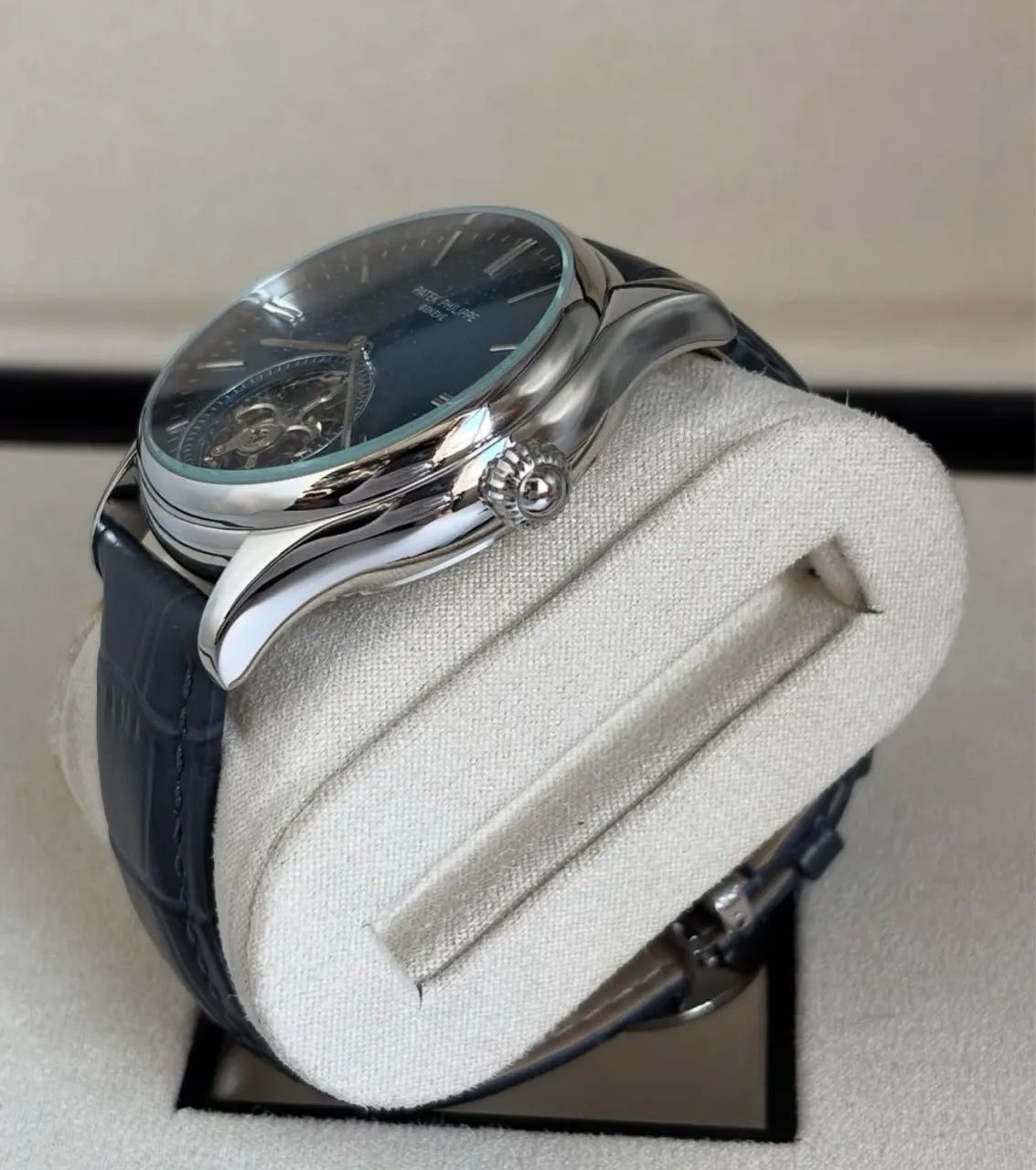 Relógio Patek Philippe Geneve Automático Azul - Foto 4