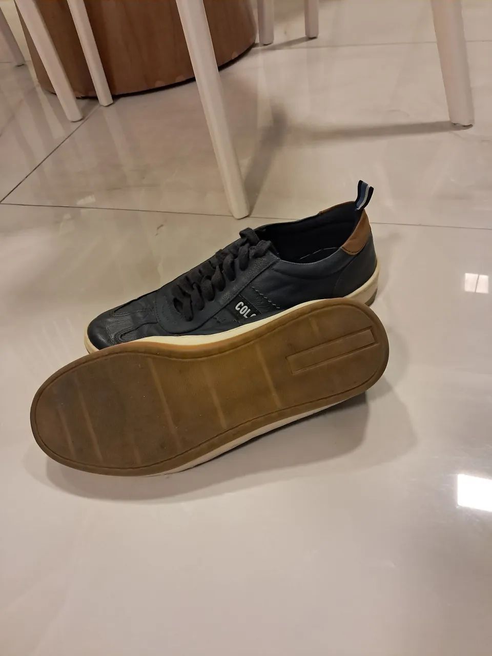 Sapatenis em a couro COLCCI Azul (tamanho 42) - Foto 5
