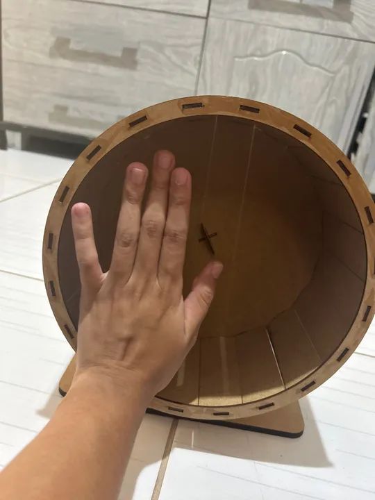 Roda de Hamster de Madeira - Nova - Foto 4