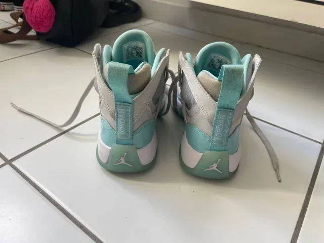 Tênis Nike Jordan Jumpman Two Trey Branco e Azul - Foto 3