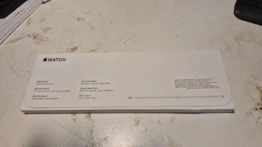 pulseira apple watch series 9 41mm M/L Starlight Sport Band marrom claro - Foto 2