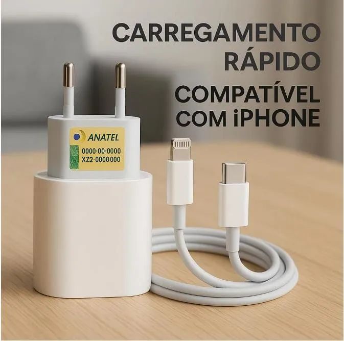 Carregador de iPhone turbo 