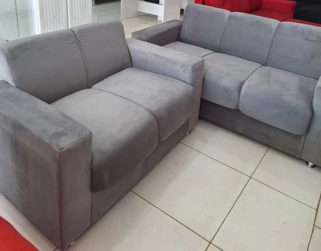 Sofá dois e três lugares novos e lacrado à pronta-entrega 