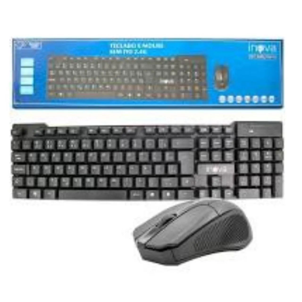 Kit teclado e mouse sem fio