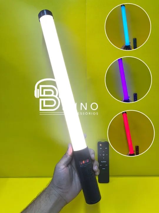 Iluminação LED para Filmagem - Kit com 3 Cores