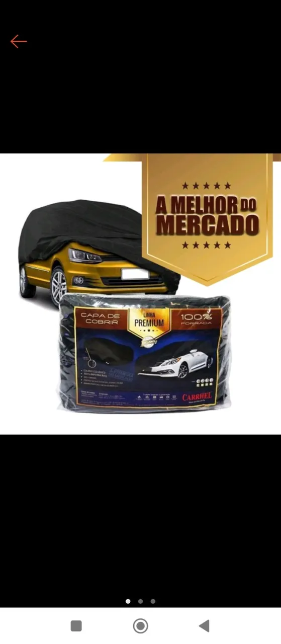 Capa de carro Premium de couro e forrada