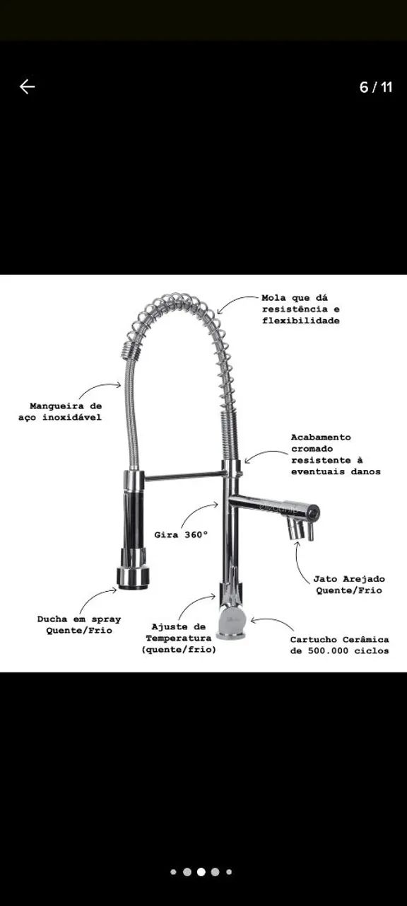 Cuba Inox com Torneira Gourmet e Acessórios - Foto 3