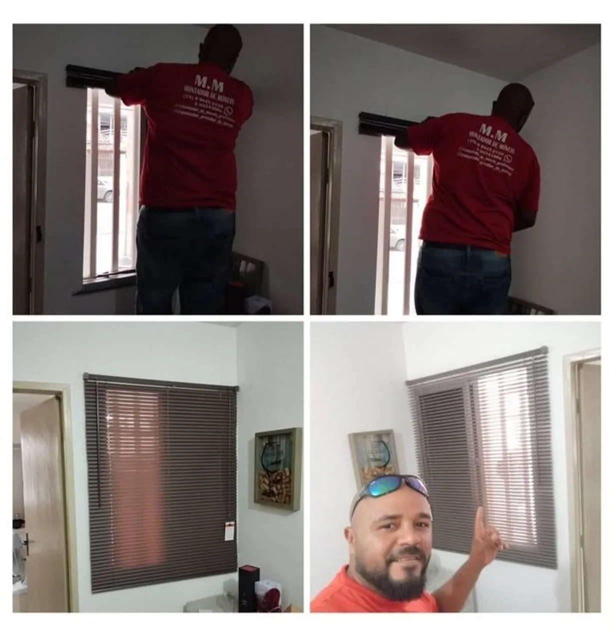 Instalação de persianas e cortinas